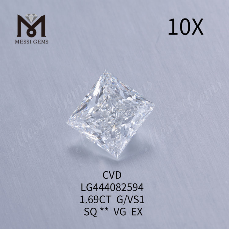 1.69カラットGVS1SQVGポリッシュラボダイヤモンド